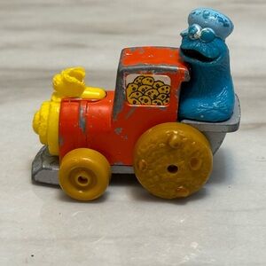 Vintage Playskool Inc Muppets 1981 Sesame Street Cookie Monster Train Toy Topper